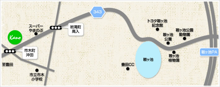加納美容院周辺地図